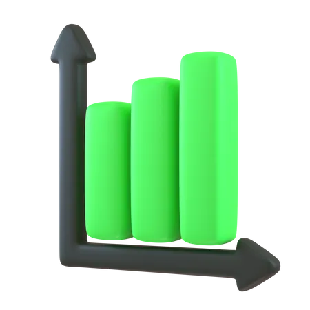 Growth Chart  3D Icon