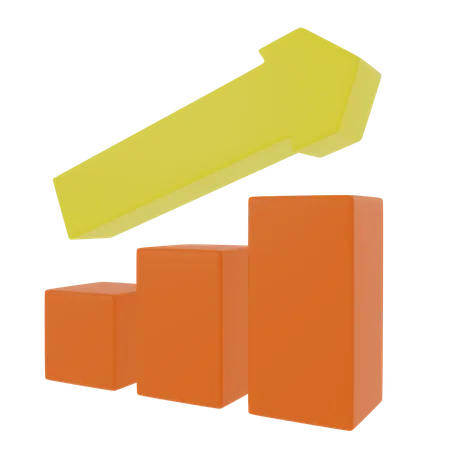 Growth Chart  3D Icon