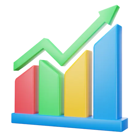 Growth Chart  3D Icon