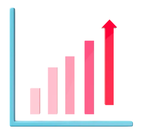 Growth Chart  3D Icon