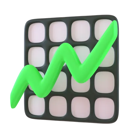 Growth Chart  3D Icon