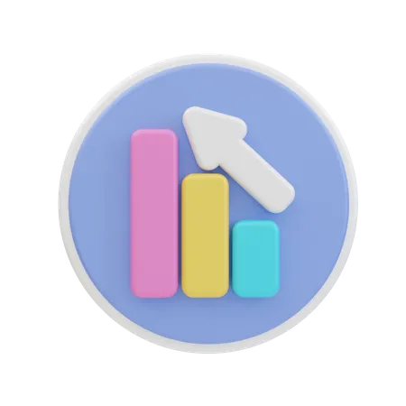 Growth Chart  3D Icon