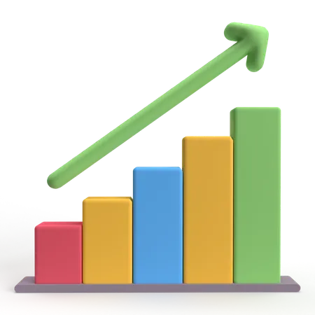 Growth Chart  3D Icon