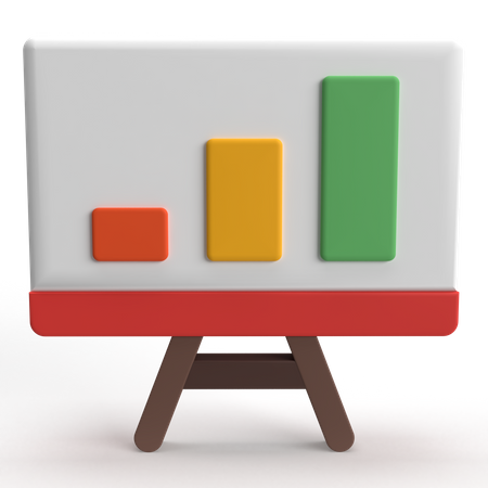 Growth Chart  3D Icon