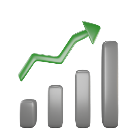 Growth Chart  3D Icon