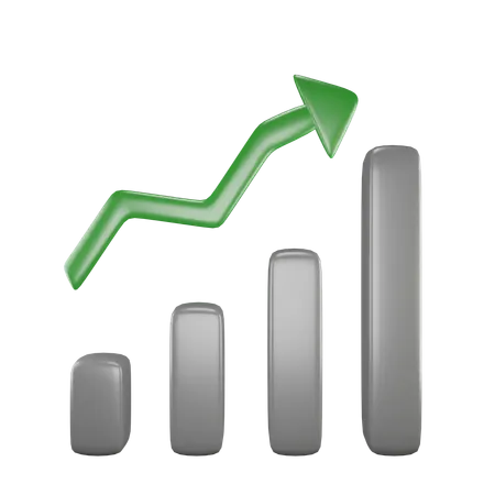 Growth Chart  3D Icon