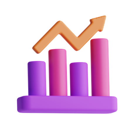 Growth Chart  3D Icon