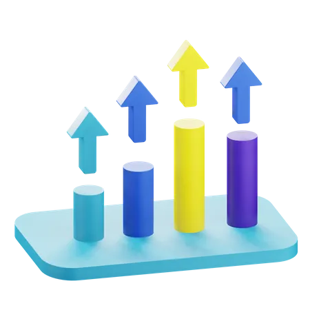 Growth Chart  3D Icon