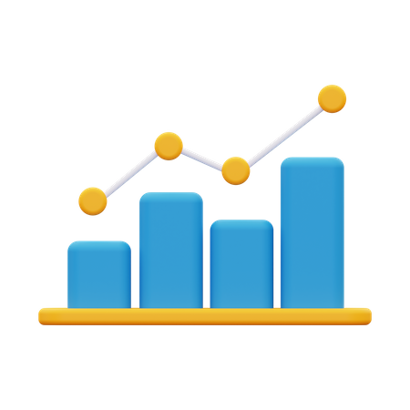 Growth Chart  3D Icon