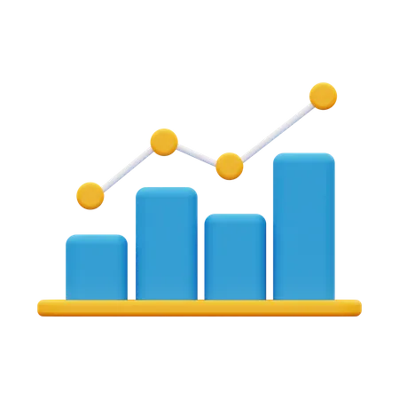 Growth Chart  3D Icon