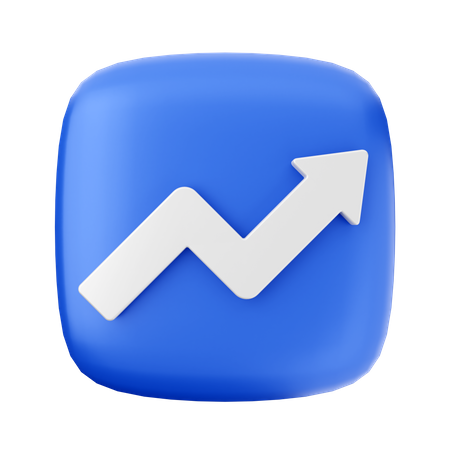 Growth Chart  3D Icon