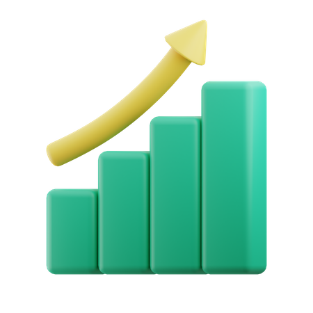 Growth Chart  3D Icon