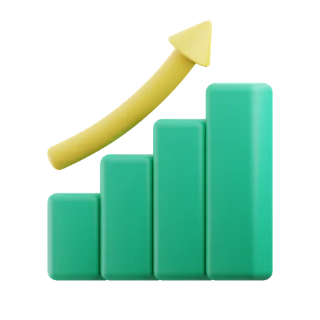 Growth Chart  3D Icon