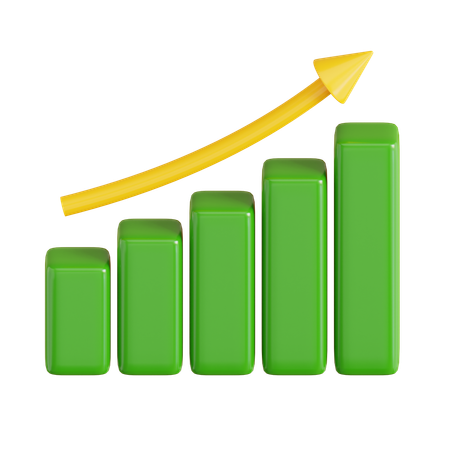 Growth Chart  3D Icon