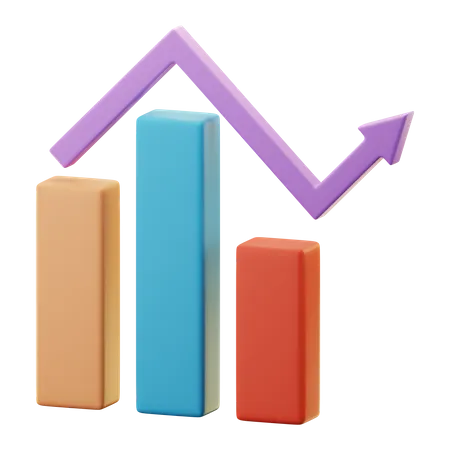 Growth Chart  3D Icon