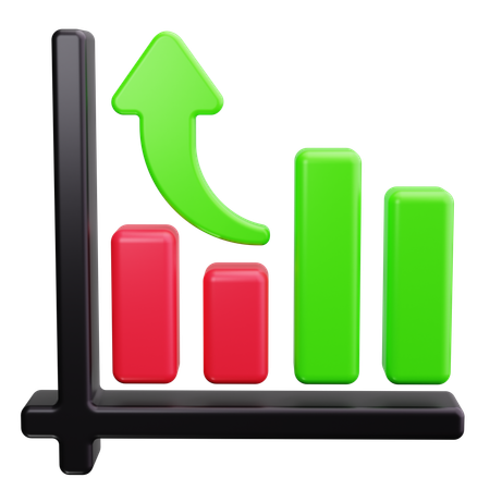 Growth Chart  3D Icon