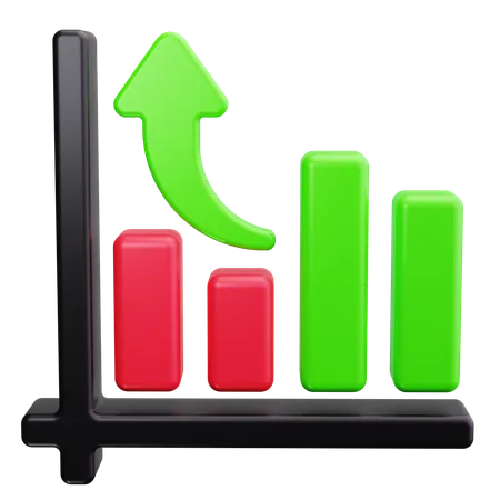 Growth Chart  3D Icon