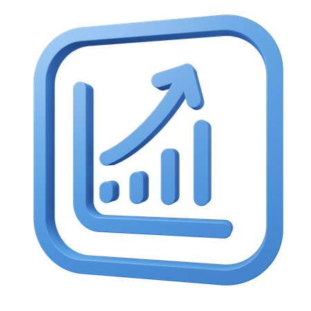 Growth Chart  3D Icon