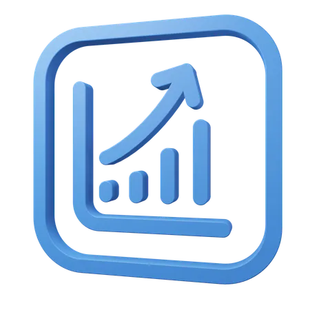 Growth Chart  3D Icon