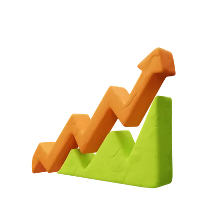 Growth Chart  3D Icon
