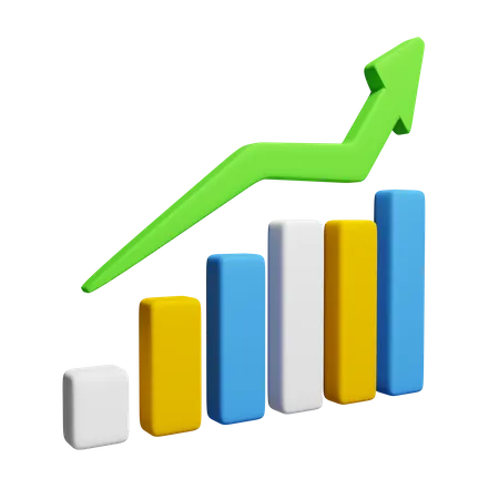 Growth Chart  3D Icon