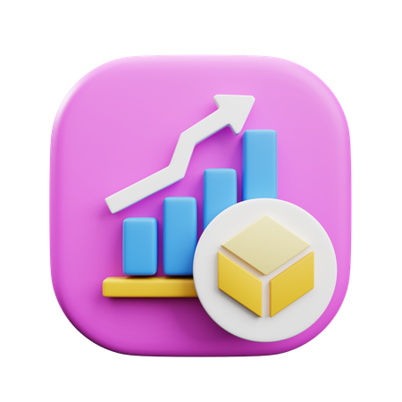 Growth Chart  3D Icon