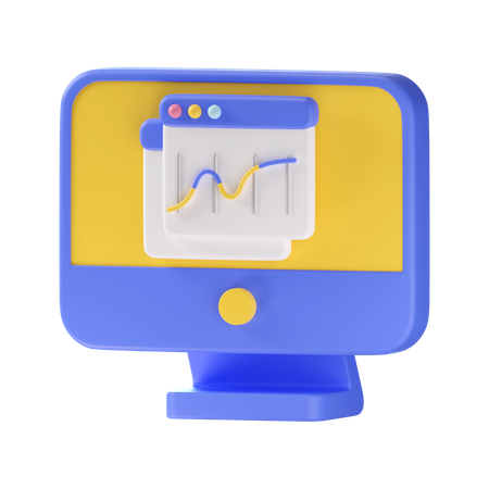 Growth Chart  3D Icon