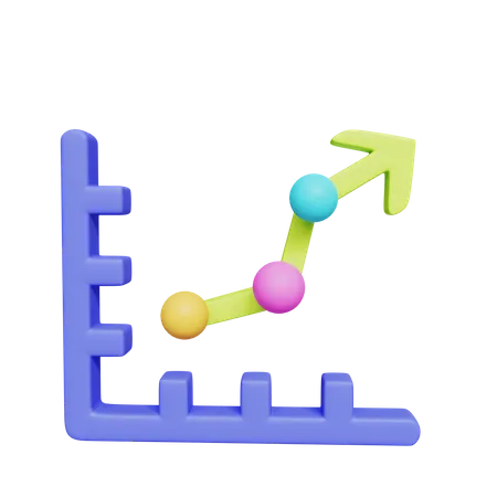 Growth Chart  3D Icon