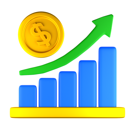 Growth Chart  3D Icon