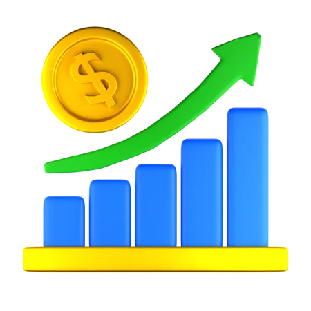 Growth Chart  3D Icon