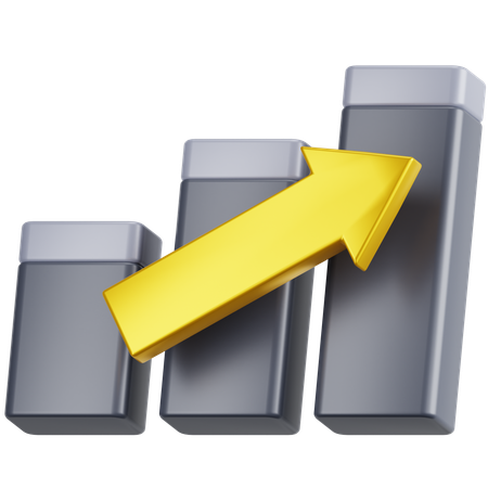 Growth Chart  3D Icon