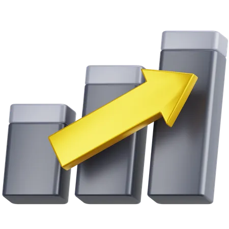 Growth Chart  3D Icon