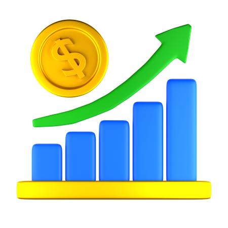 Growth Chart  3D Icon