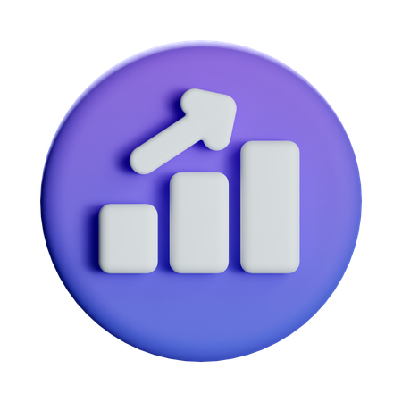 Growth Chart  3D Icon