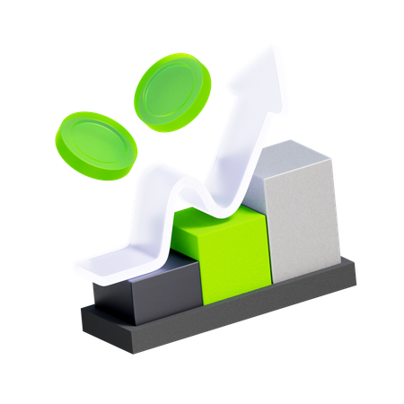 Growth Chart  3D Icon