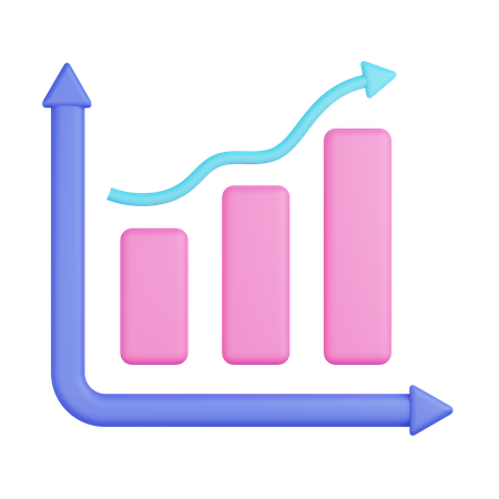 Growth Chart  3D Icon