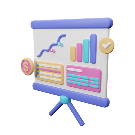 Growth chart  3D Icon
