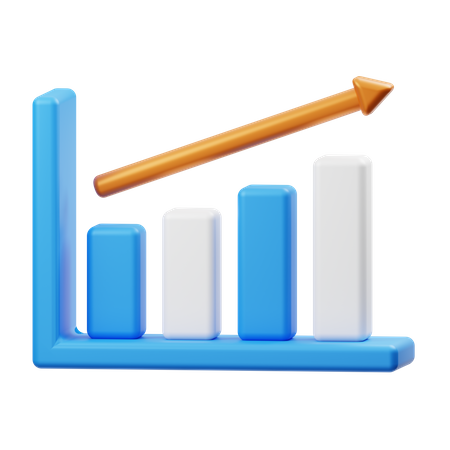 Growth Chart  3D Icon
