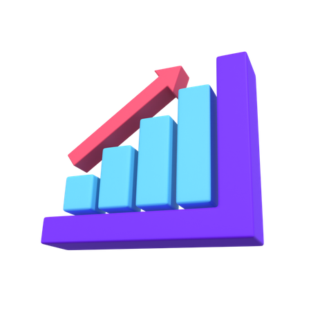 Growth Chart  3D Icon