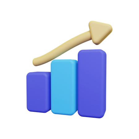Growth Chart  3D Icon