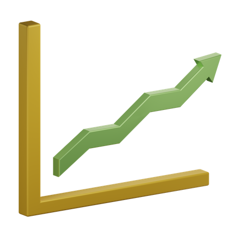 Growth Chart  3D Icon
