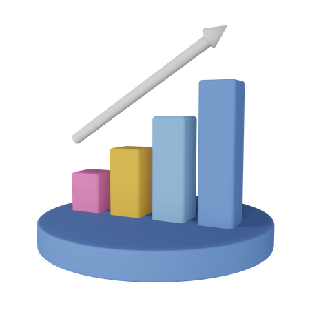 Growth Chart  3D Icon