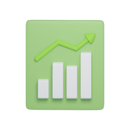 Growth Chart  3D Icon