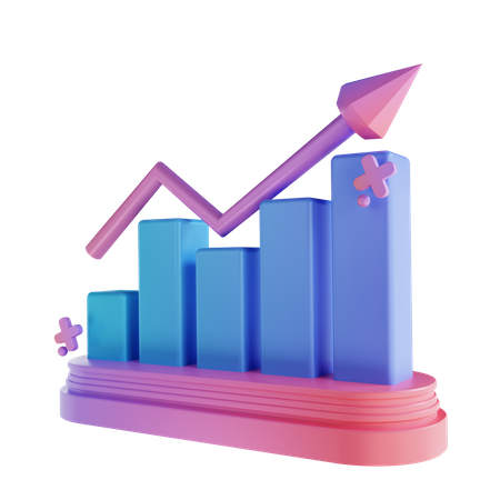Growth Chart  3D Icon