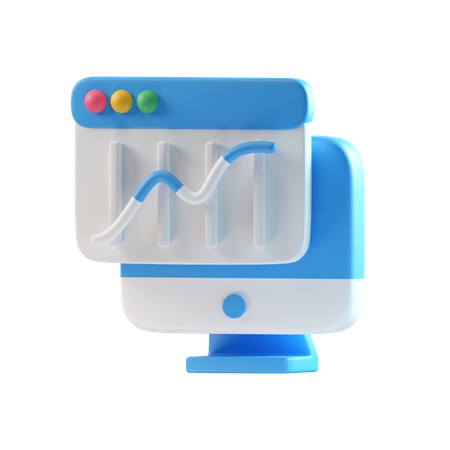 Growth Chart  3D Icon