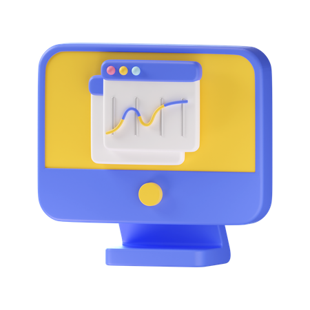 Growth Chart  3D Icon