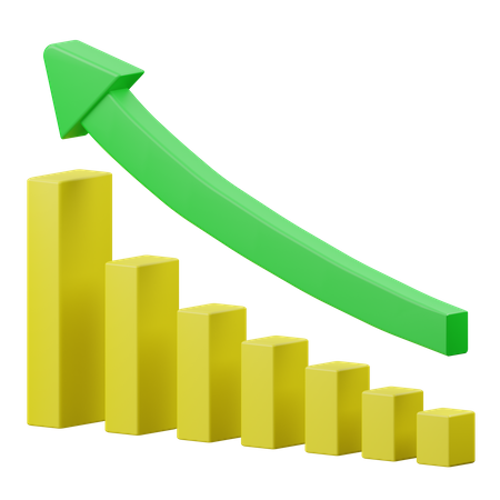 Growth Chart  3D Icon