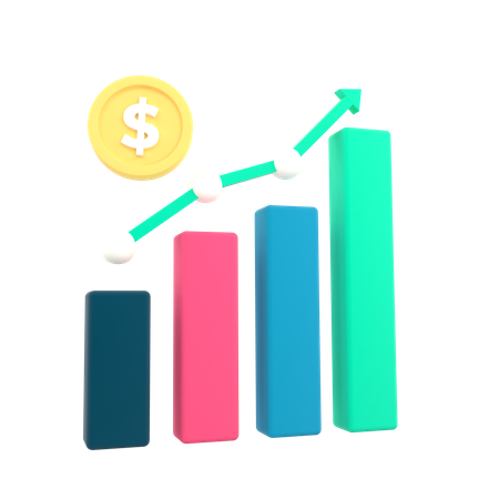 Growth Chart  3D Icon