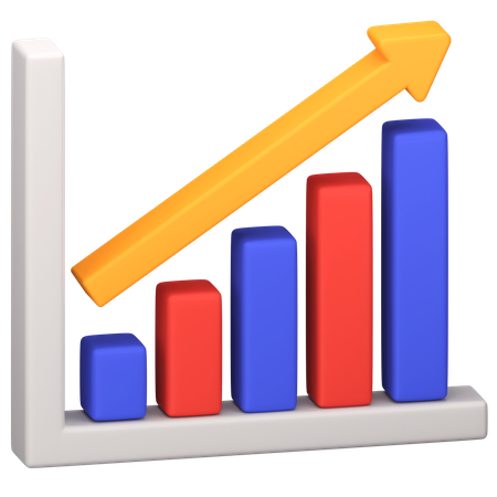 Growth Chart  3D Icon