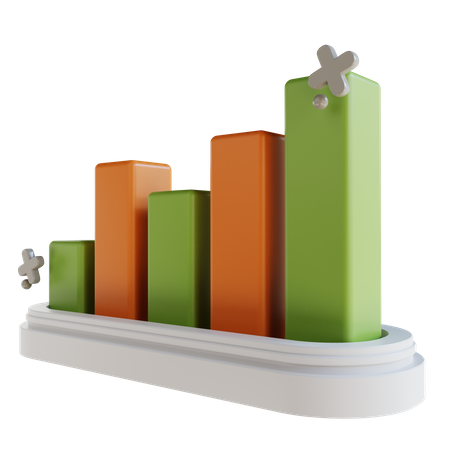 Growth Chart  3D Icon